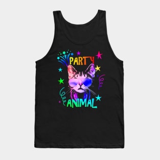 Cat Party Animal Tank Top